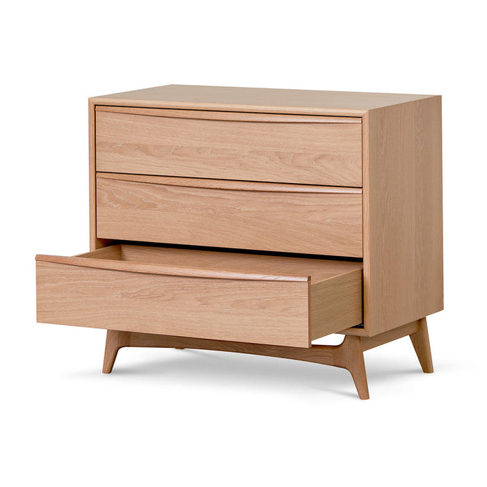 Calibre Furniture Brendon 3 Drawer Chest - Natural Oak