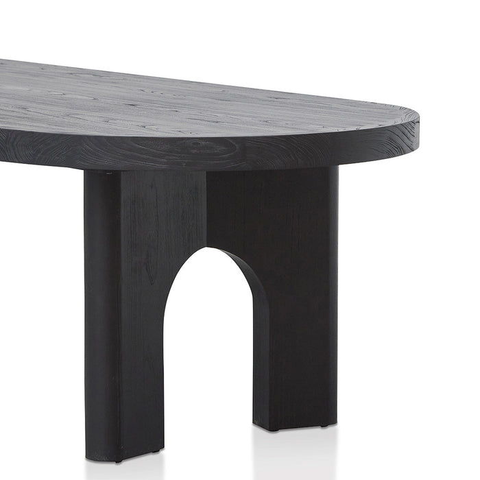 CDT8404-NI 2.8m oval dining table - Black