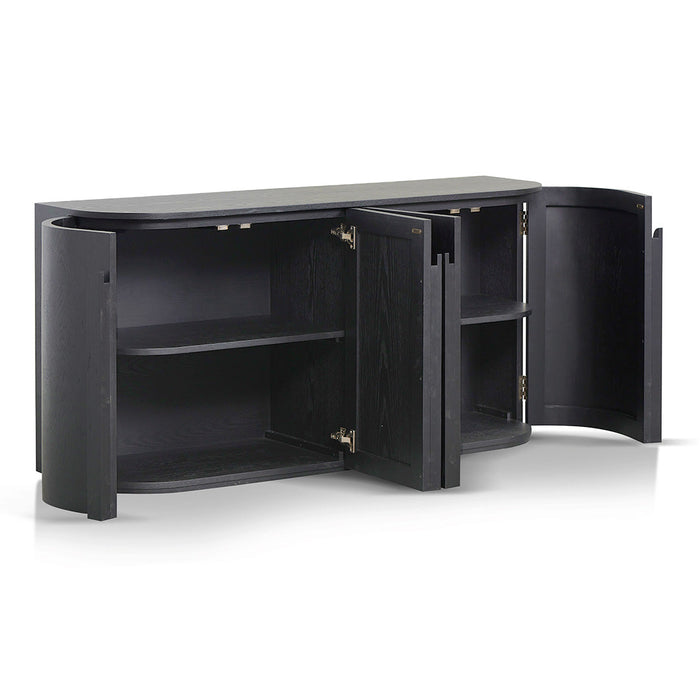 CDT8407-NI 1.6m Sideboard - Full Black