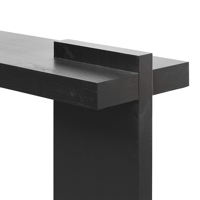 CDT8408-NI 1.6m ELM Console Table - Full Black