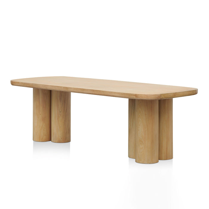 CDT8413-NI 2.4m Elm Dining Table - Light Natural