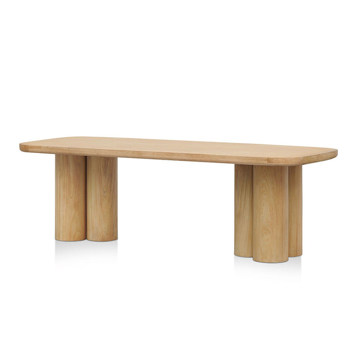 CDT8413-NI 2.4m Elm Dining Table - Light Natural