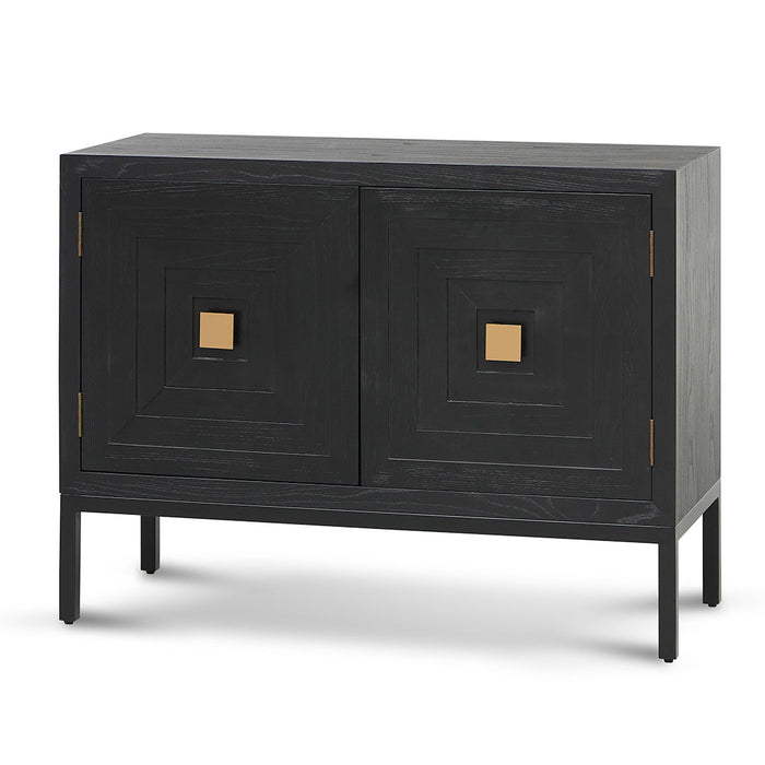 CDT8416-NI 1.08m Elm Sideboard Unit - Full Black