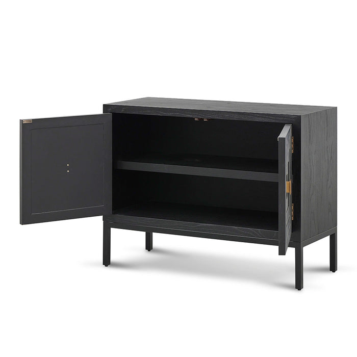 CDT8416-NI 1.08m Elm Sideboard Unit - Full Black