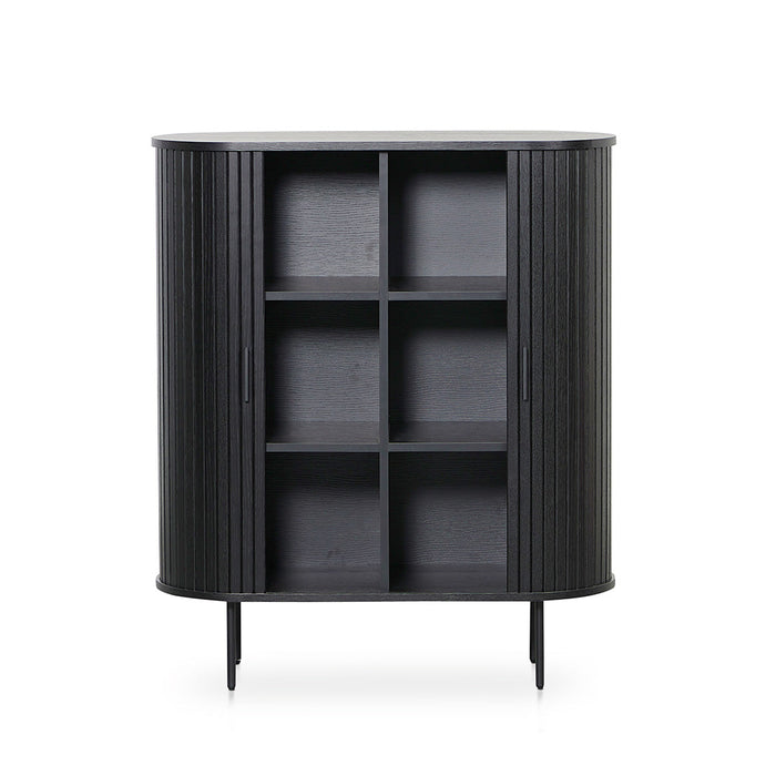 CDT8439-KD 1.18 (H) Wooden Storage Cabinet - Full Black