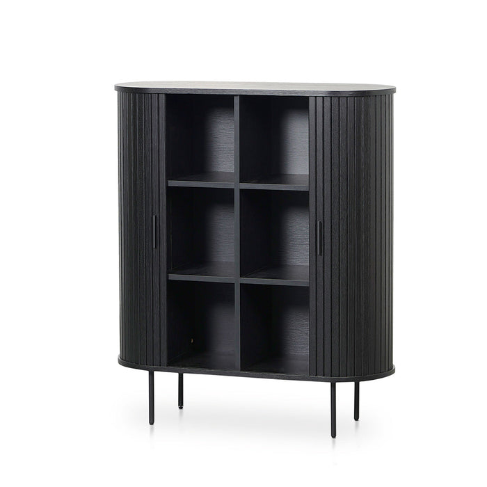 CDT8439-KD 1.18 (H) Wooden Storage Cabinet - Full Black