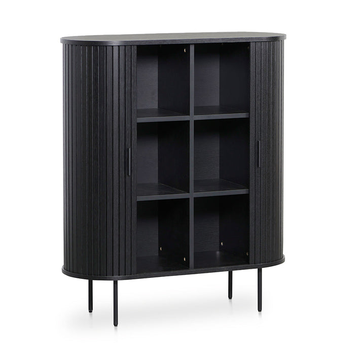 CDT8439-KD 1.18 (H) Wooden Storage Cabinet - Full Black