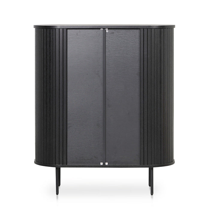 CDT8439-KD 1.18 (H) Wooden Storage Cabinet - Full Black