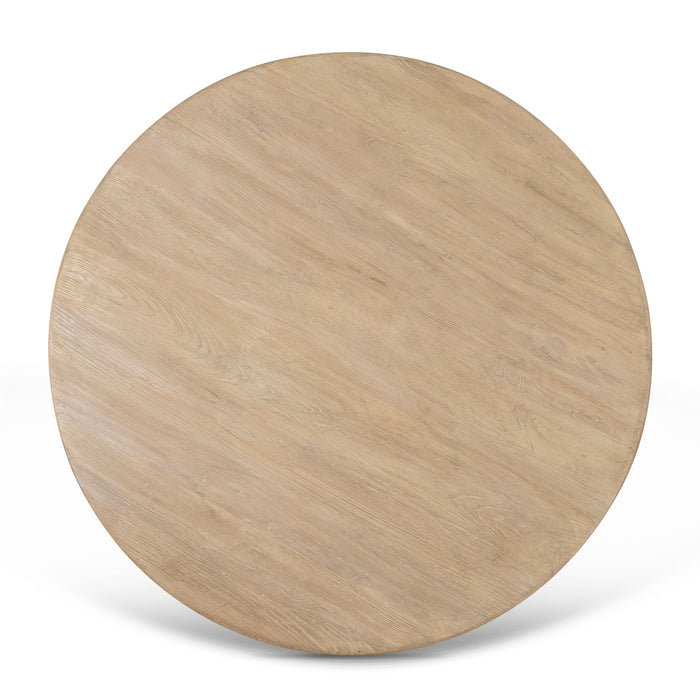 CDT8658-NA 1.52m Elm Round Dining Table - Natural