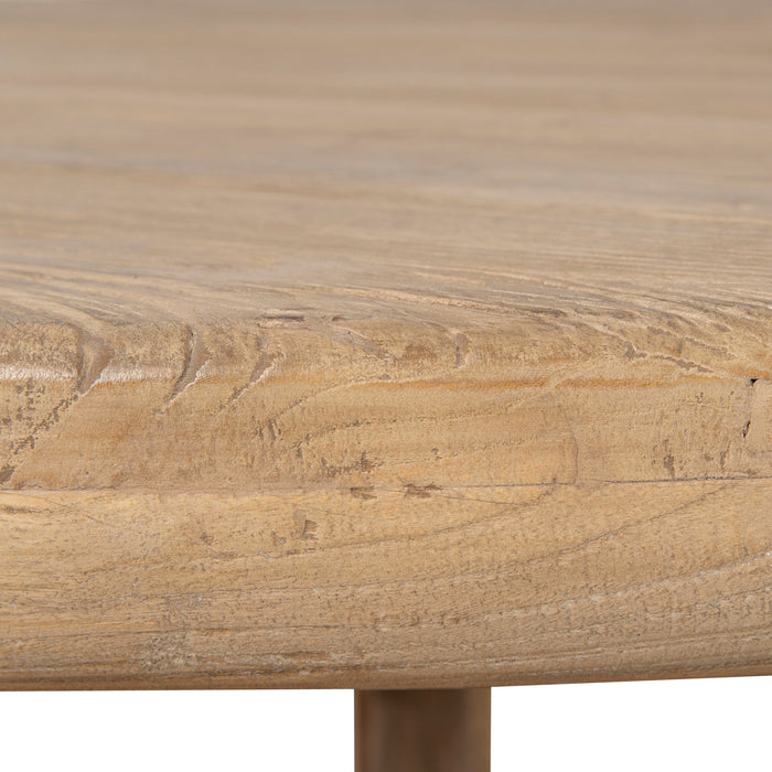 CDT8658-NA 1.52m Elm Round Dining Table - Natural