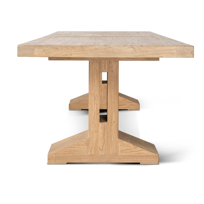 CDT8659-NA 2.44m Elm Dining Table - Natural