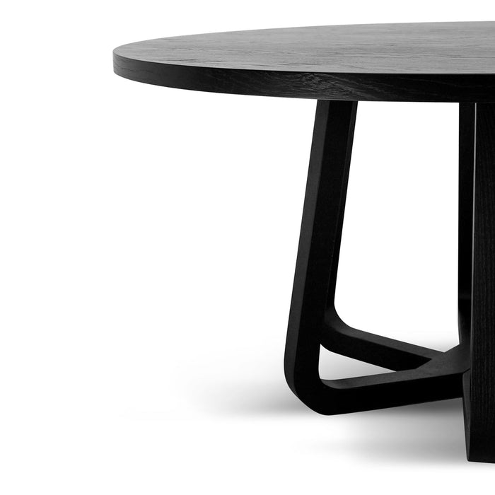 CDT8680-CN 1.5m Round Dining Table - Full Black