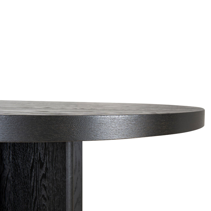 CDT8699-VA 3m Pill Shape Dining Table - Textured Espresso Black