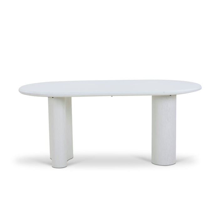 CDT8932-DW 1.8m Oval Dining Table - White