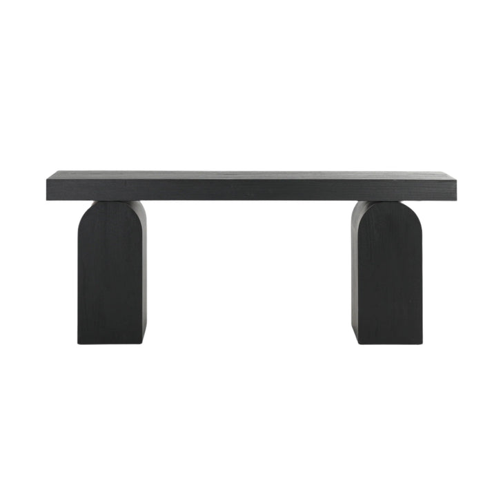 CDT8958-NI 1.55m New Elm Console Table - Full Black