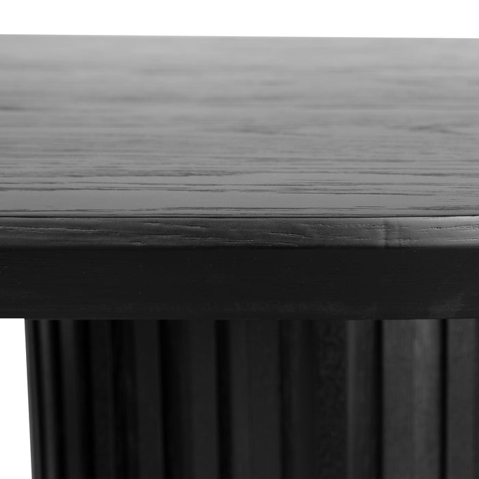 CDT8973-CN 2.5m Wooden Dining Table - Black