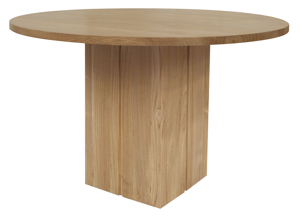 Newport Round Dining Table (Natural) - Wood