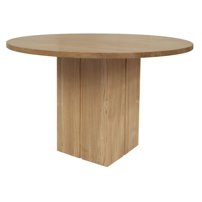 Newport Round Dining Table (Natural) - Wood