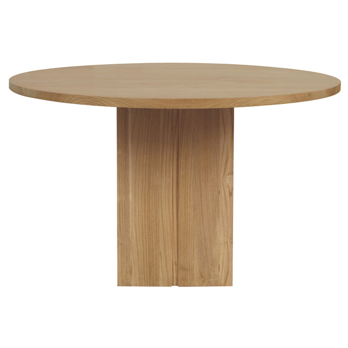 Newport Round Dining Table (Natural) - Wood