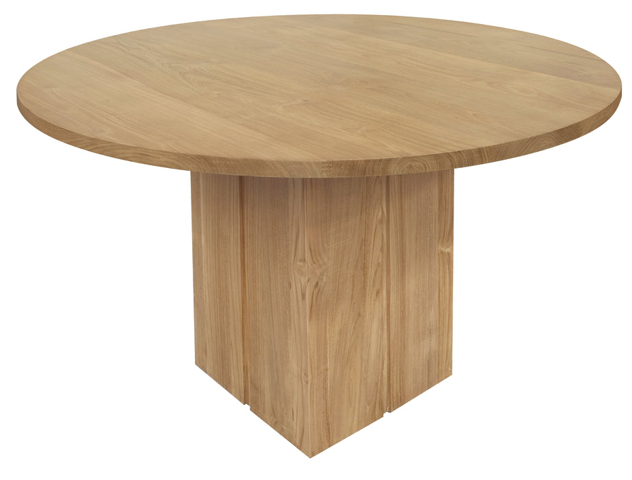 Newport Round Dining Table (Natural) - Wood
