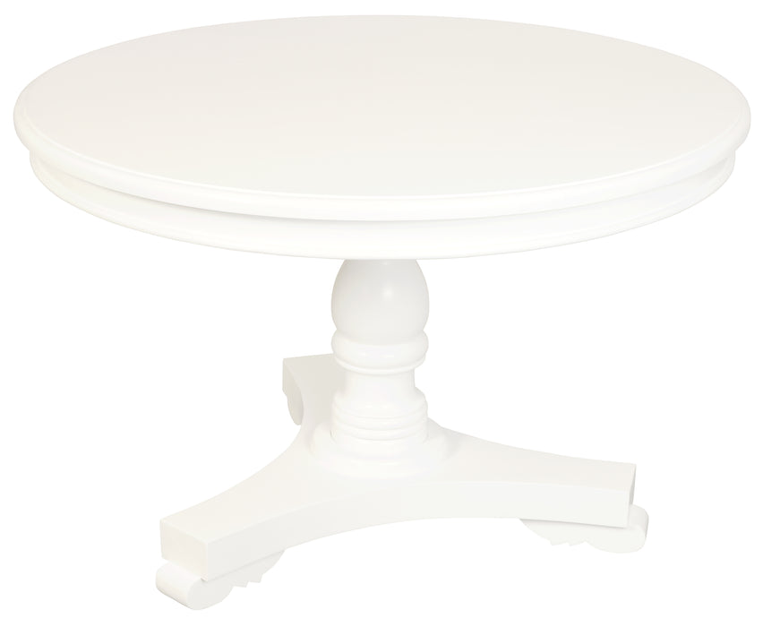 Tasmania Round Dining Table 120 cm (White)