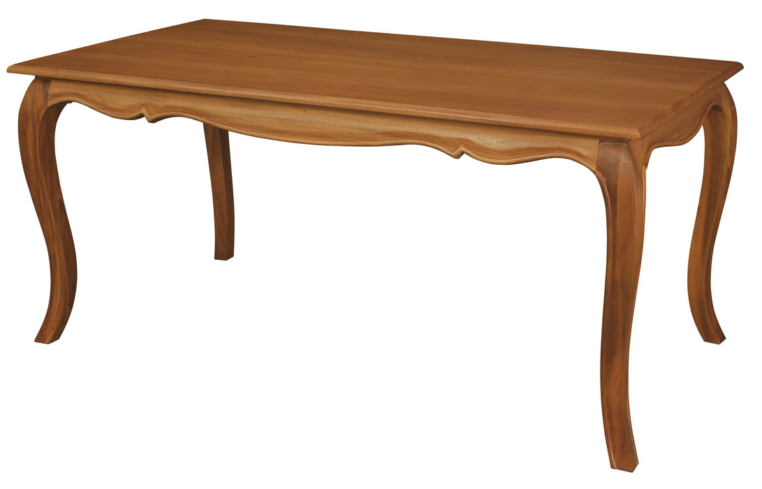 French Provincial Dining Table 160 x 85 cm (Light Pecan)