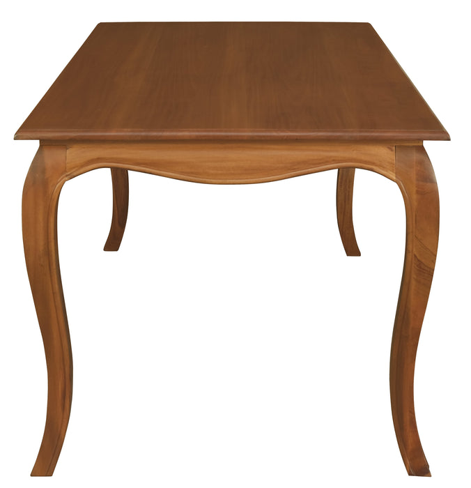 French Provincial Dining Table 160 x 85 cm (Light Pecan)