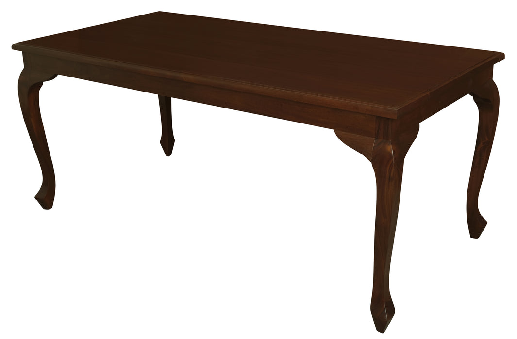 Queen Anne Solid Mahogany Timber Dining Table (Mahogany)