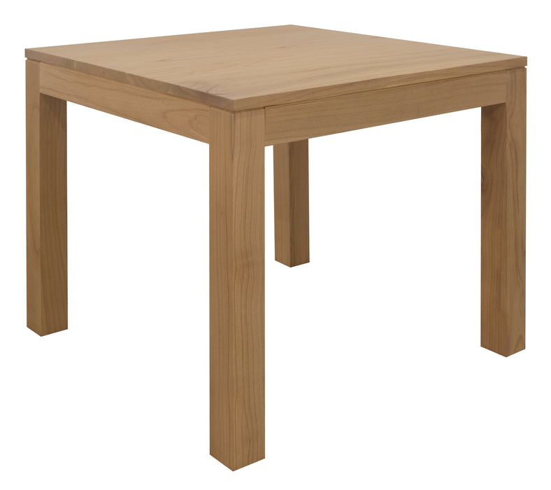 Amsterdam Solid Mahogany Timber Dining Table 90 x 90 cm (Natural)