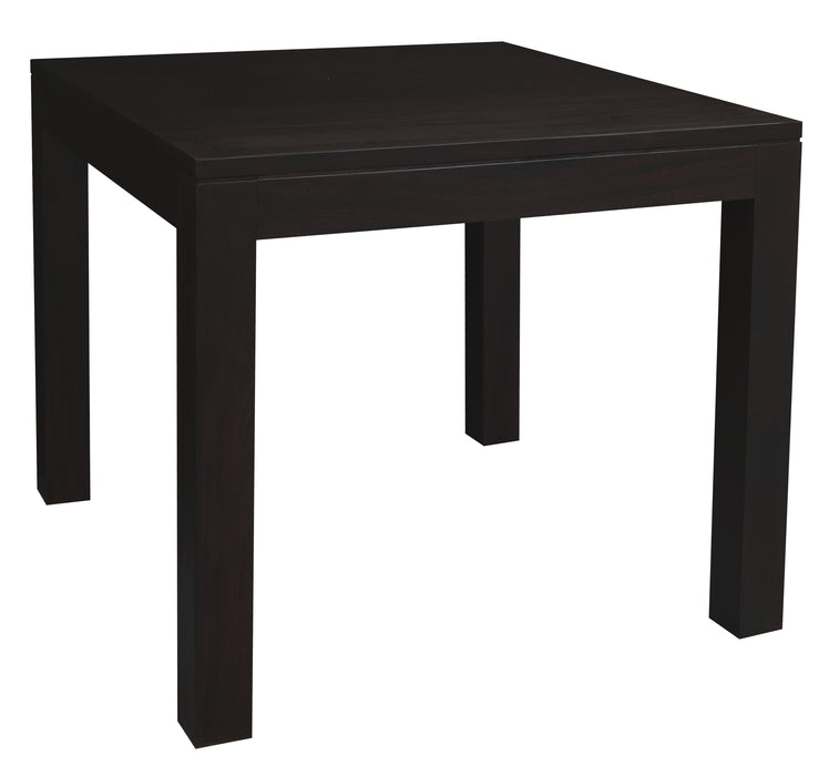 Amsterdam Solid Mahogany Timber Dining Table 90 x 90 cm (Chocolate)