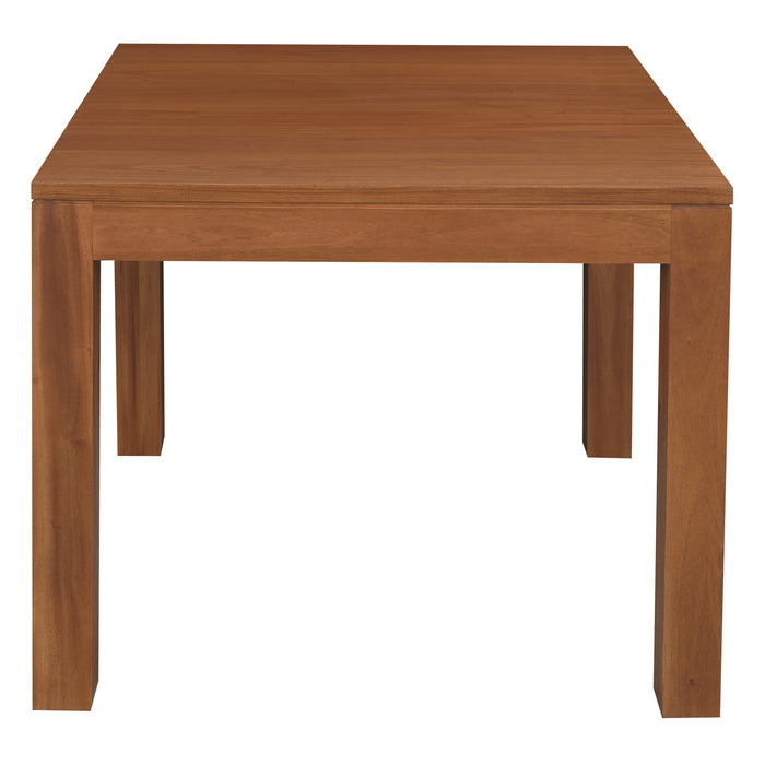 Amsterdam Solid Mahogany Timber Dining Table 90 x 90 cm (Light Pecan)