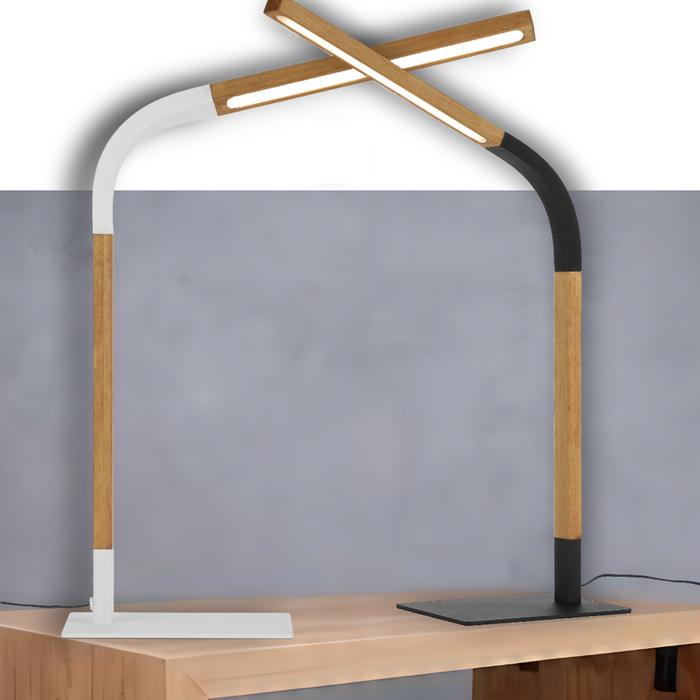 Dumas Table Lamp - White, Ash