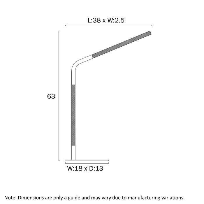 Dumas Table Lamp - White, Ash