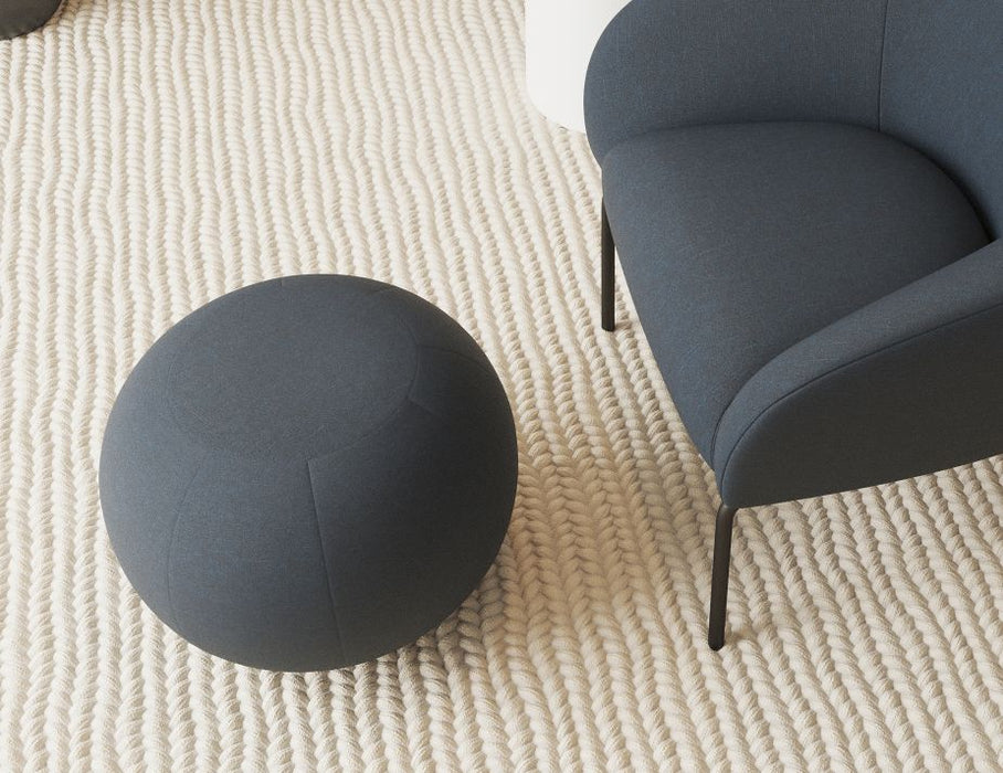 Ronde Pouf in Midnight Blue - Small