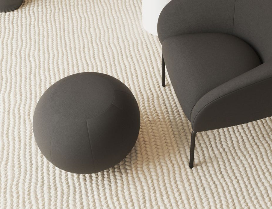 Ronde Pouf in Storm Grey - Small