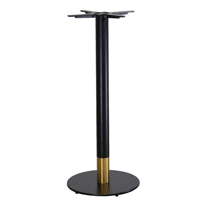 Durafurn Disco Bar Table Base 600DIA - Two Tone - Black/Gold