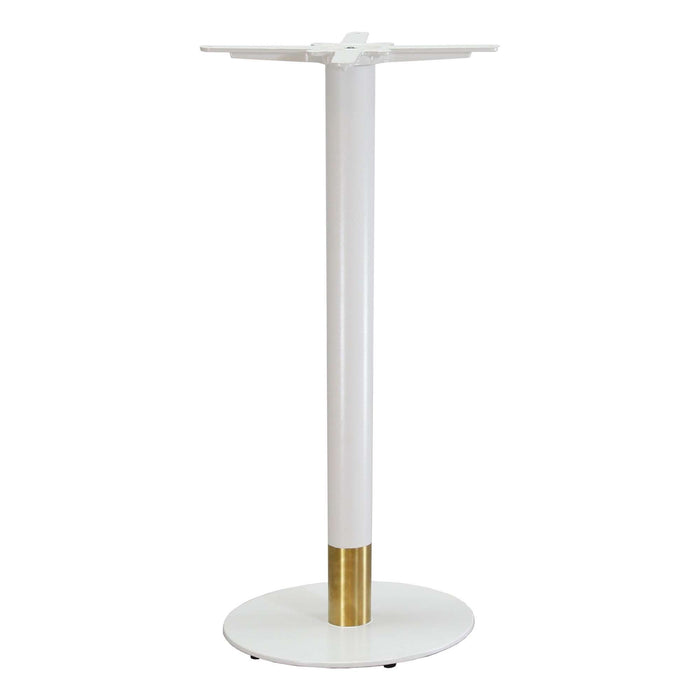 Durafurn Disco Bar Table Base 600DIA - Two Tone - White/Gold