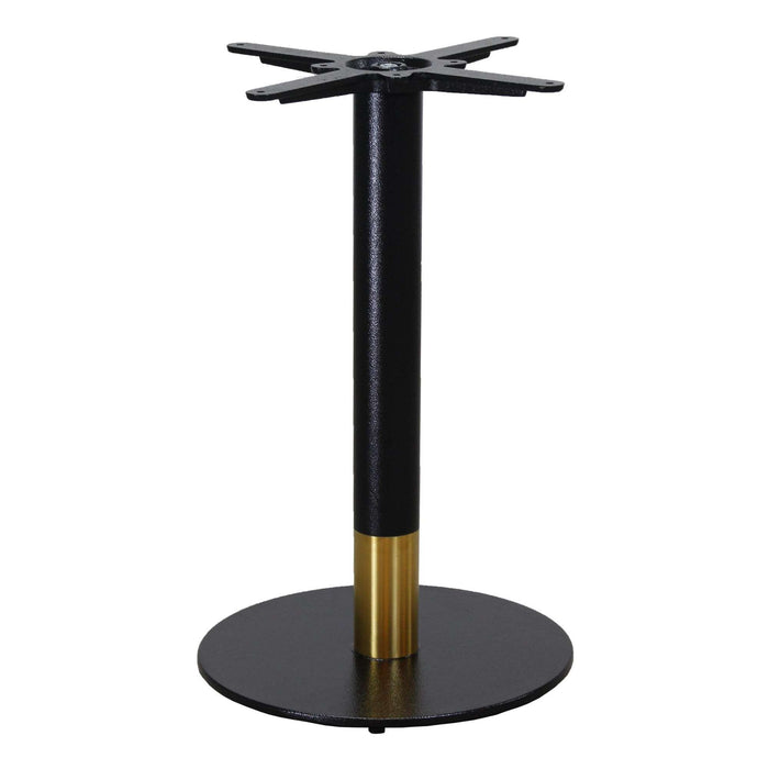 Durafurn Disco Table Base 600DIA - Two Tone - Black/Gold