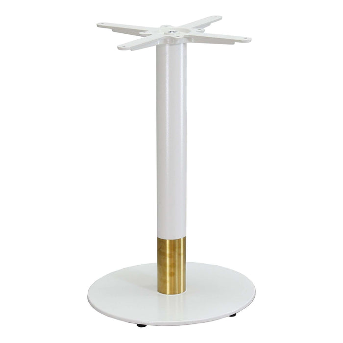 Durafurn Disco Table Base 450DIA - Two Tone - White/Gold