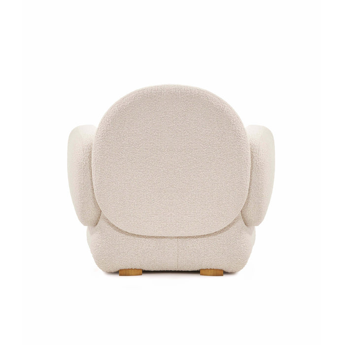 Dolce Armchair - Plush Ivory Boucle Fabric