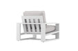 Double Island Outdoor Sofa - 1 Seater - White - Cast Slate