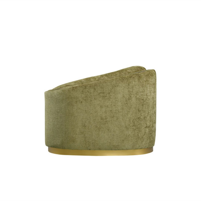 Duomo 3 seater Sofa Sage Chenille upholstery - 220cm