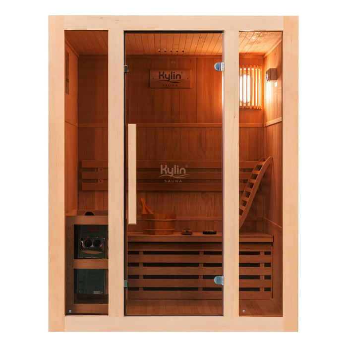 Kylin Traditional Indoor Steam Sauna Room 2 Person QD-EA3