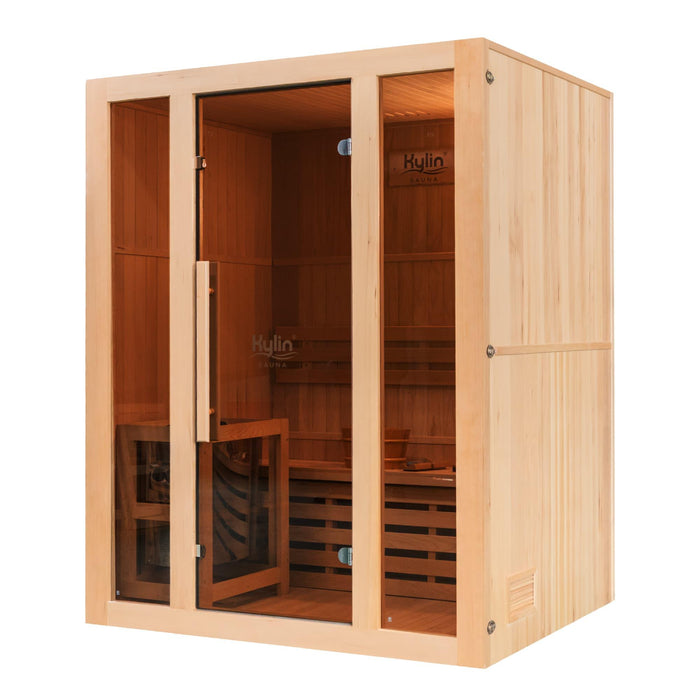 Kylin Traditional Indoor Steam Sauna Room 2 Person QD-EA3