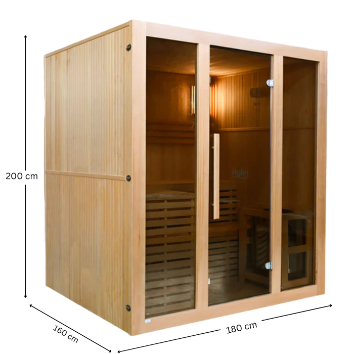 Kylin Traditional Indoor Steam Sauna Room 4 Person QD-EA4
