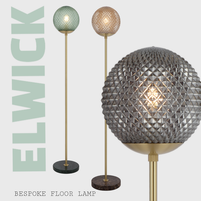 Elwick Floor Lamp - Smoke