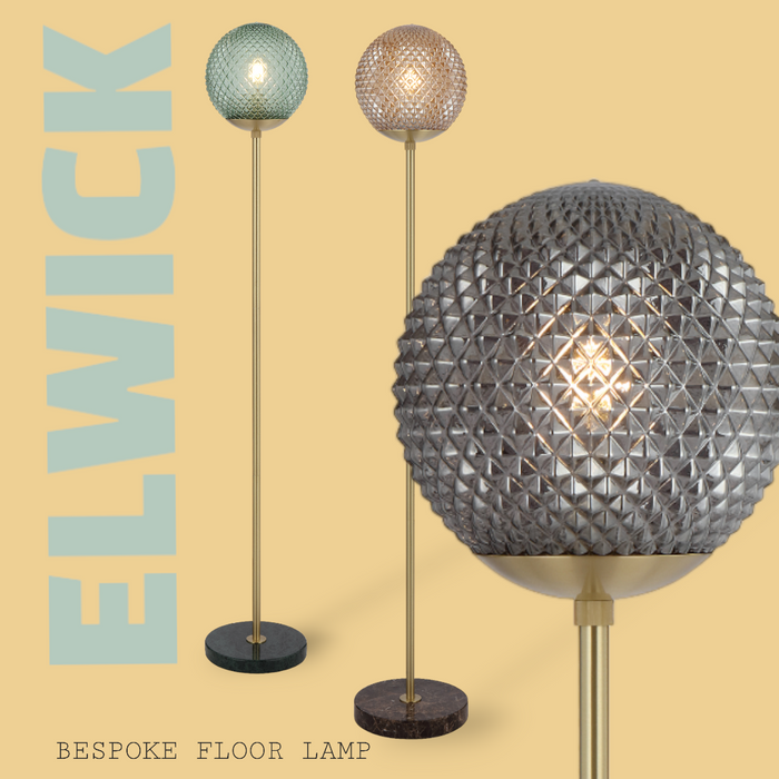 Elwick Floor Lamp - Amber