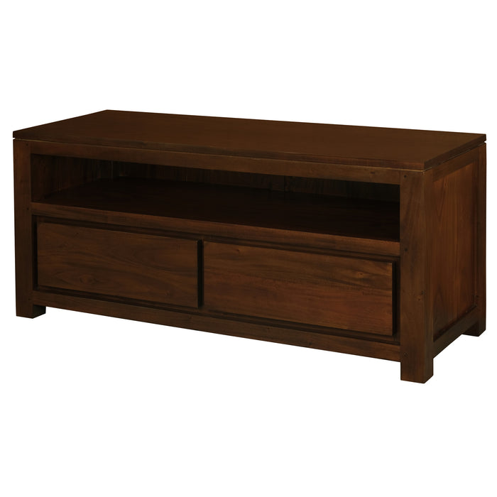Amsterdam 2 Drawer Entertainment Unit (Mahogany)