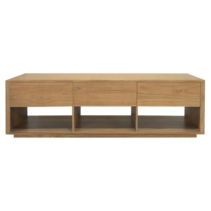 Oscar 3 Drawer Entertainment Unit (Natural)