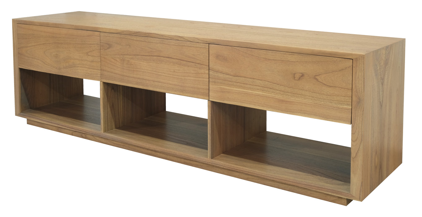 Oscar 3 Drawer Entertainment Unit (Natural)